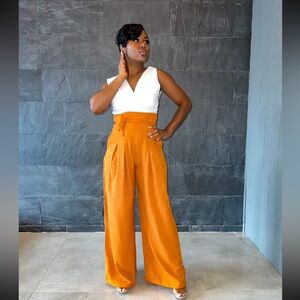 So Much Charm Burnt Orange High-Waisted Pants